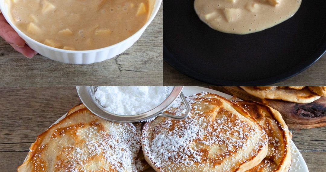 Pfannkuchen mit Äpfeln: ein Rezept für weiche und leckere Fruchtpfannkuchen