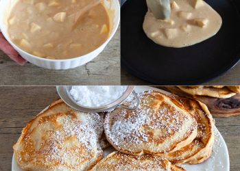 Pfannkuchen mit Äpfeln: ein Rezept für weiche und leckere Fruchtpfannkuchen