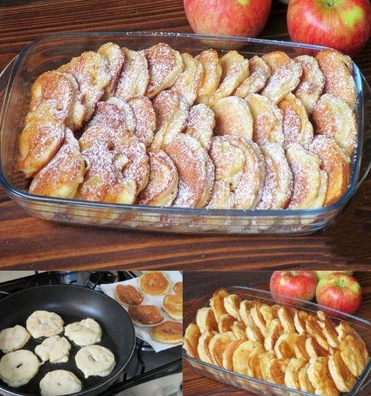 Wenn sie nur 1 Ei, 2 Äpfel und etwas Mehl haben, Bereiten Sie diese Apfelküchle in 5 Minuten!