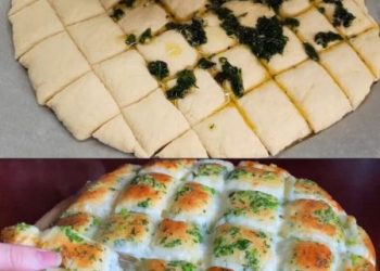 Unglaublich leckeres Knoblauch Mozzarella Brot, macht einfach süchtig!