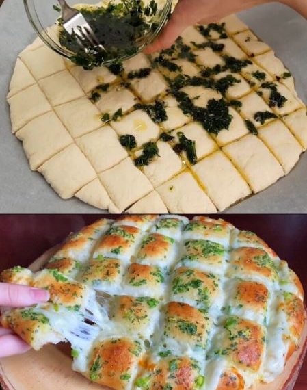 Unglaublich leckeres Knoblauch Mozzarella Brot, macht einfach süchtig!