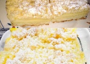 Omis Streuselkuchen mit Vanillepudding ohne Schnickschnack!