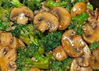 Wooow super gesund und sooo lecker, Brokkoli Champignons Pfanne in 15 Minuten