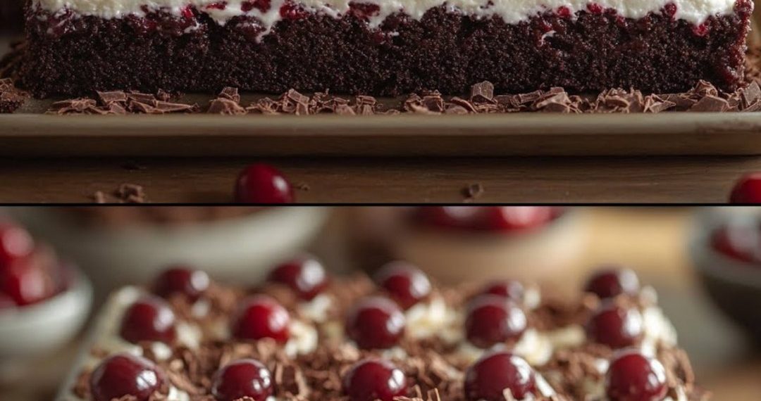 Schwarzwälder Kirsch-Schnitten