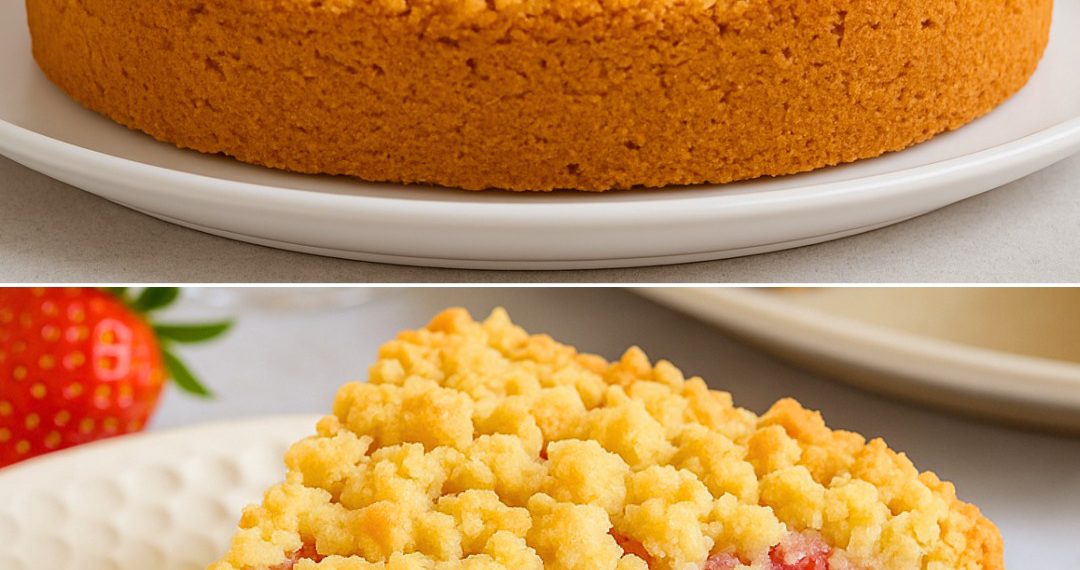 Sehr Saftiger Erdbeer-Pudding-Streuselkuchen mit viel Pudding blitzschnell gemacht!