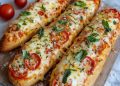 Hier ist das Rezept für Pizza-Baguettes – knusprig, cheesy und perfekt zum Teilen! 
