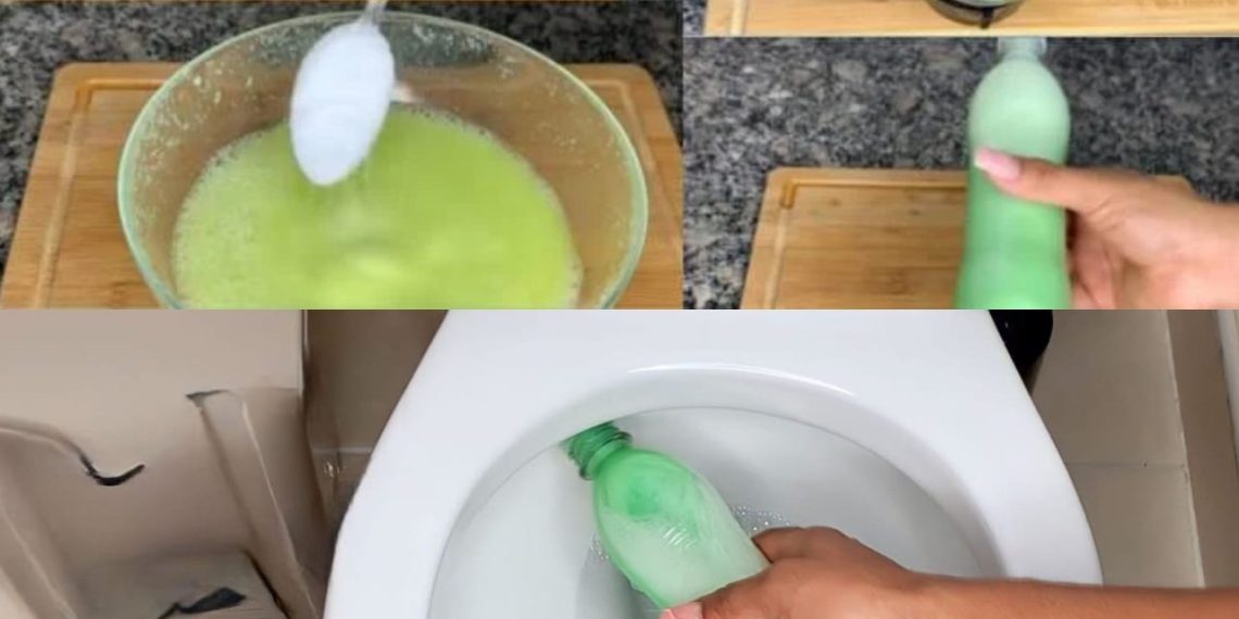 DER FLASCHENTRICK, UM IMMER EIN SAUBERES BAD ZU HABEN: 1 MONAT LANG NICHT BERÜHRT