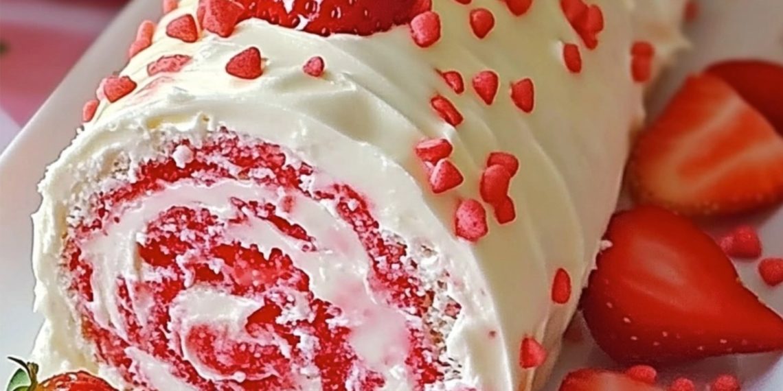 Erdbeer-Geburtstagsrolle, Der Himmlische Star Jeder Feier – 4 Eier – 3/4 Tasse Kristallzucker