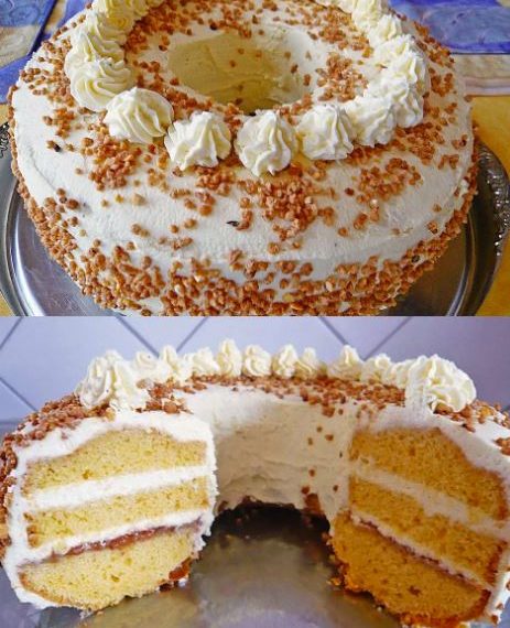 Lieblings Rezept von meiner Oma, Frankfurter Kranz mit Suchtfaktor 100!