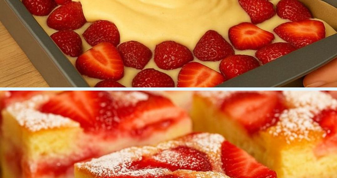 Saftiger Erdbeerkuchen