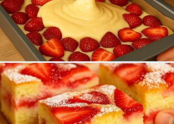 Saftiger Erdbeerkuchen