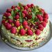 Pistazien Himbeer Torte mit Mascarpone Creme