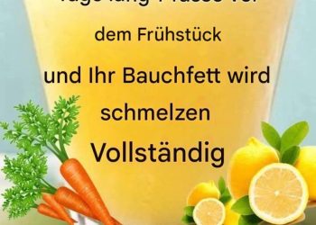 Zitronen Karotten Getränk zur Gewichtsabnahme