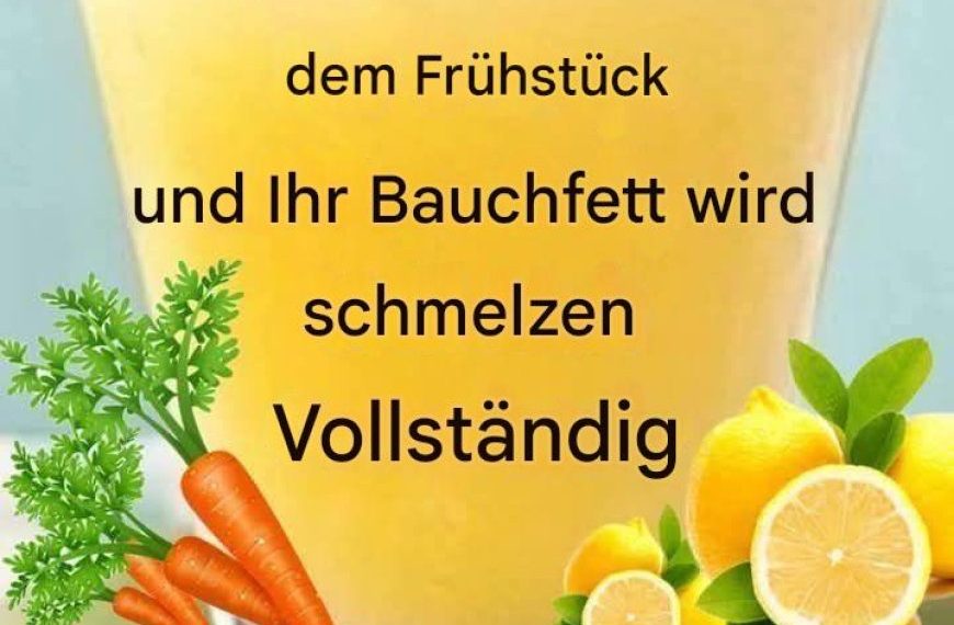 Zitronen Karotten Getränk zur Gewichtsabnahme