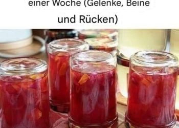 Wundergetränk: Keine Schmerzen in einer Woche (Gelenke, Beine und Rücken)