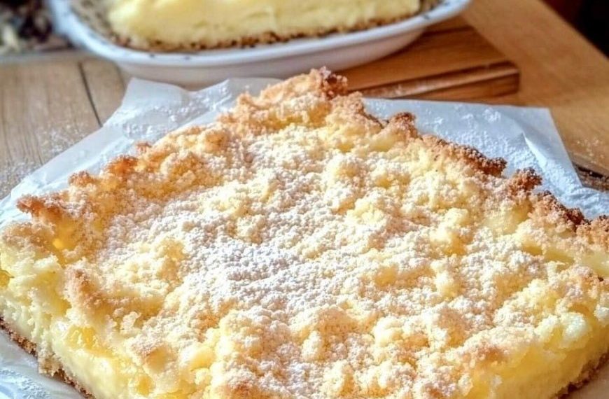 Omas Lieblingskuchen neu gebacken! Vanillepudding Streuselkuchen vom Blech so cremig, so knusprig, so gut!