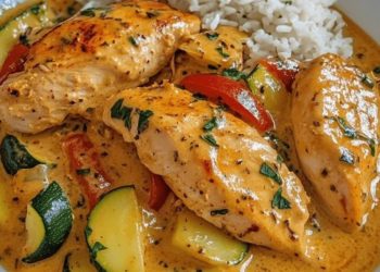 Essen wir wöchentlich 3mal, paprika zucchini sahne hähnchen