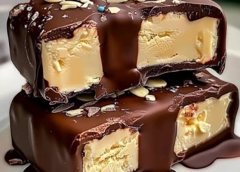 Selbstgemachte Eiscreme-Riegel mit Schokoladenüberzug