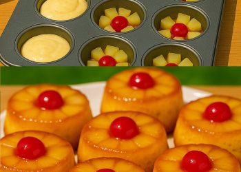 Ananas-Upside-Down-Cupcakes 🍍✨