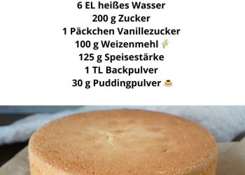 Hoher Biskuitboden zum zweifachen Teilen