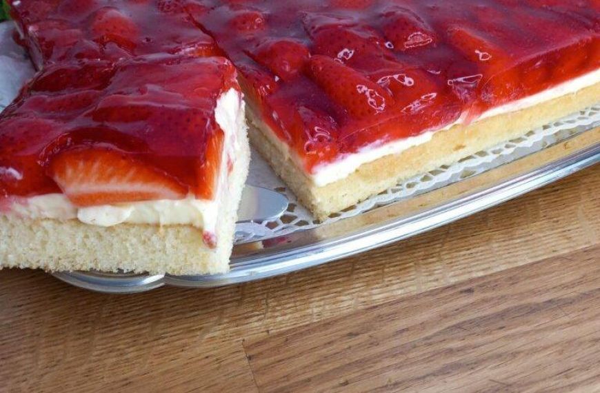 Köstlicher Erdbeerkuchen