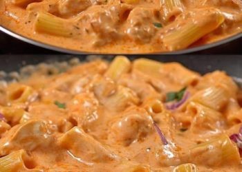 Cremige Pasta mit Tomatensoße, schnell zubereitet und voller Geschmack