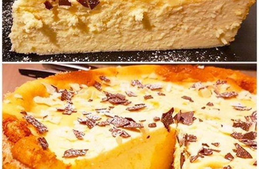 Zitronen Käsekuchen ohne Boden