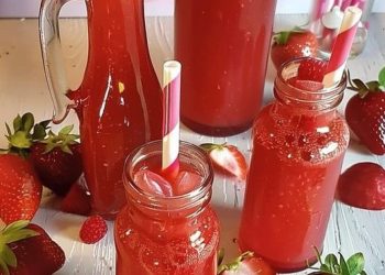 Erdbeerlimes mit schmeckt wirklich besser als Gekaufter