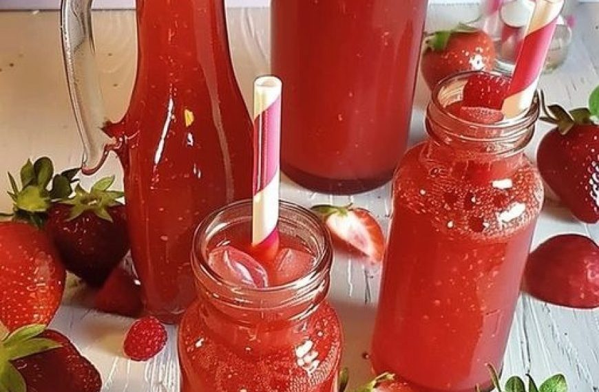 Erdbeerlimes mit schmeckt wirklich besser als Gekaufter