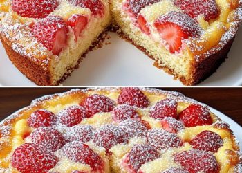 Italienische Erdbeertorte