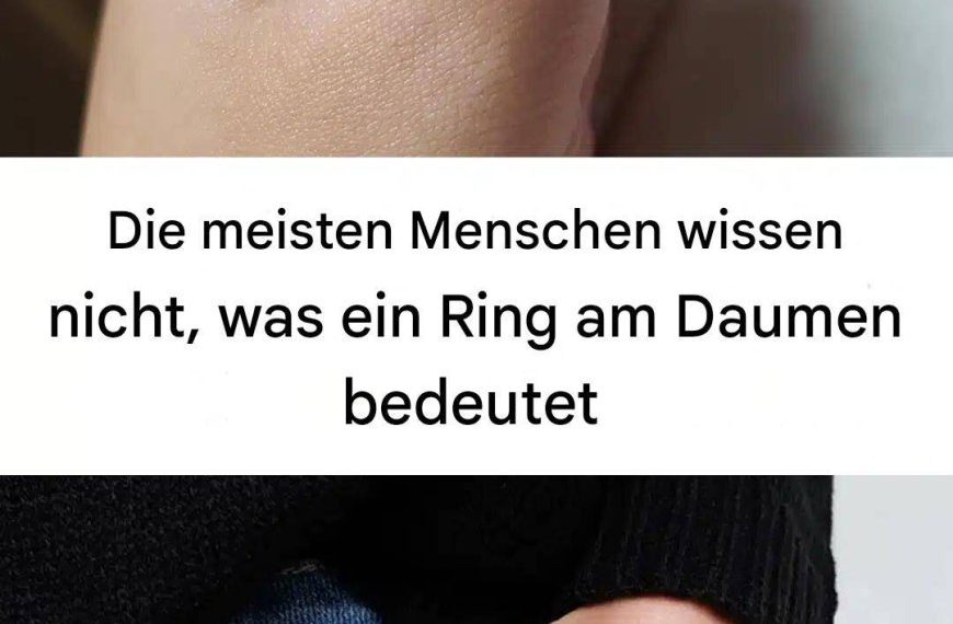 Ring am Daumen: Was bedeutet er