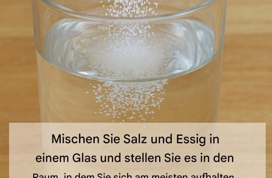 Entdecken Sie, wie eine einfache Mischung aus Wasser, Essig und Salz die Energie Ihres Zuhauses reinigen kann.