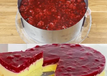 Der ist einfach Weltklasse, Schmandkuchen mit Himbeeren