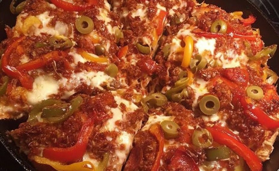 Keto-Fleischliebhaber-Pizza