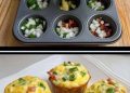 Eier Muffins für das Frühstück