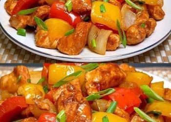 Entfliehen Sie in die Tropen mit dem Insel-inspirierten Süß-Sauer-Hähnchen mit Ananas