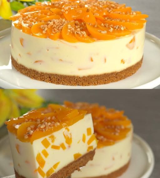 Pfirsich-Käsekuchen ohne Backen