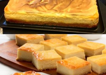 Quarkkuchen vom Blech mit Vanillepudding, hoher Suchtfaktor