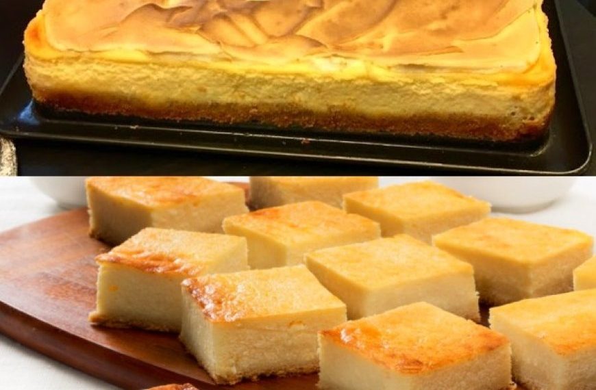 Quarkkuchen vom Blech mit Vanillepudding, hoher Suchtfaktor