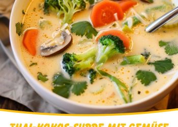 Thai Kokos Suppe mit Gemüse Exotisch, cremig voller Aromen