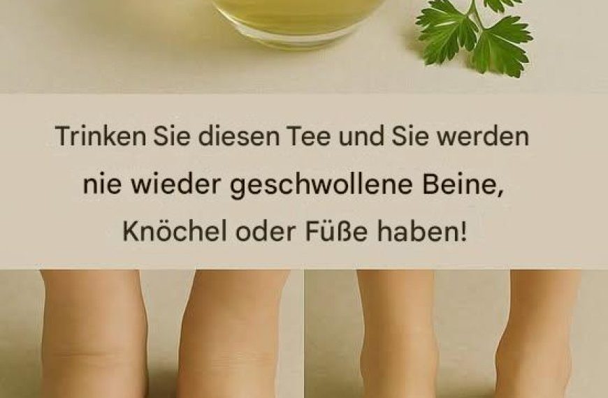 Die Kraft des Petersilientees: Natürliche Linderung von Schwellungen in Beinen, Knöcheln und Füßen
