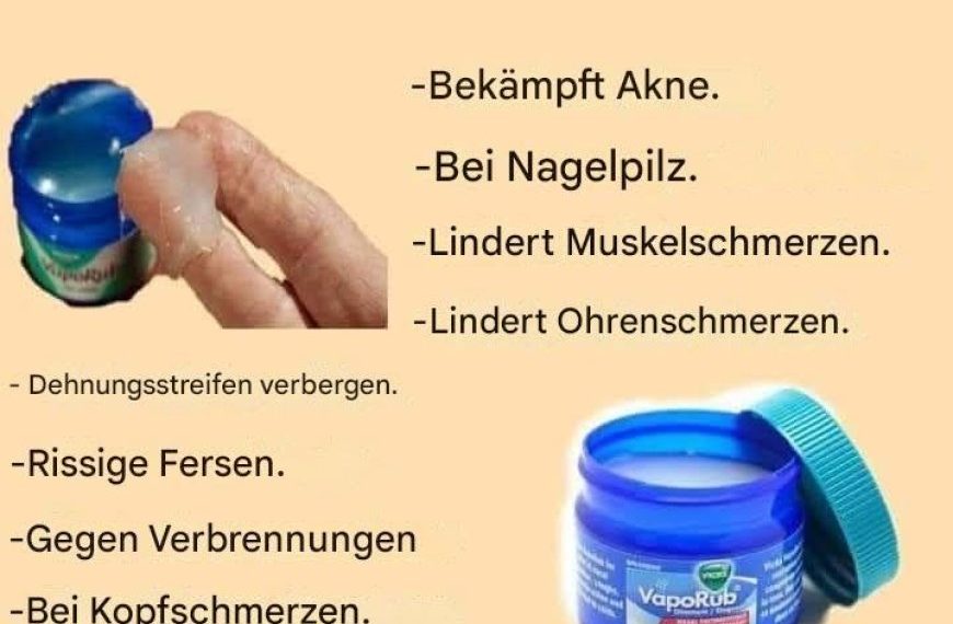 Vicks VapoRub Menthol: Ein wirksames Mittel gegen Gelenk- und Muskelschmerzen
