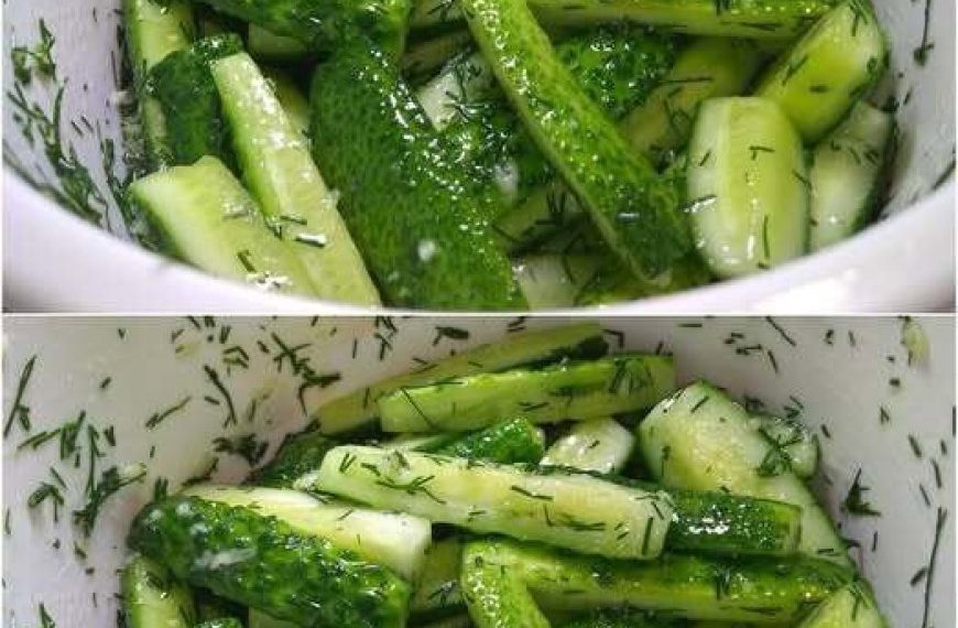 Leicht gesalzene « Minute »-Gurken. Mein Mann fragt nur nach diesem Rezept