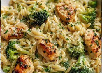 Cremige Hähnchen-Orzo-Pfanne mit Brokkoli – Soulfood in 30 Minuten