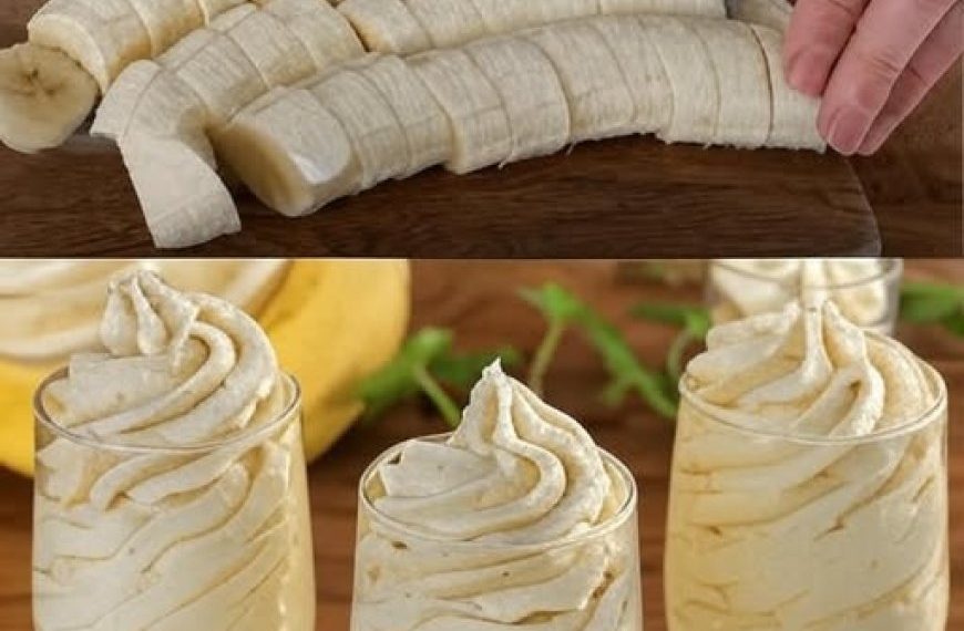 Bananenmousse in 5 Minuten fertig: das beste italienische Dessert