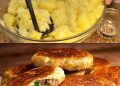 Mit Fleisch gefüllte Kartoffelpuffer