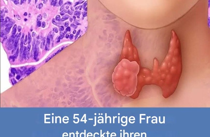 Eine 54-jährige Frau entdeckte ihren Schilddrüsenkrebs durch ein Anzeichen, das oft unbemerkt bleibt