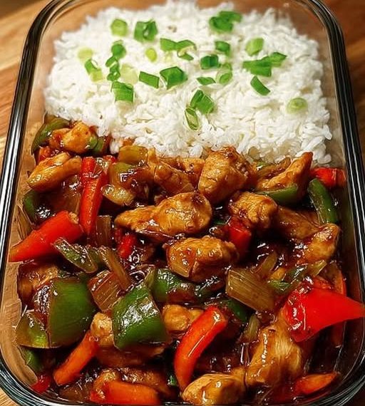 Chinesische Hähnchen Gemüsepfanne