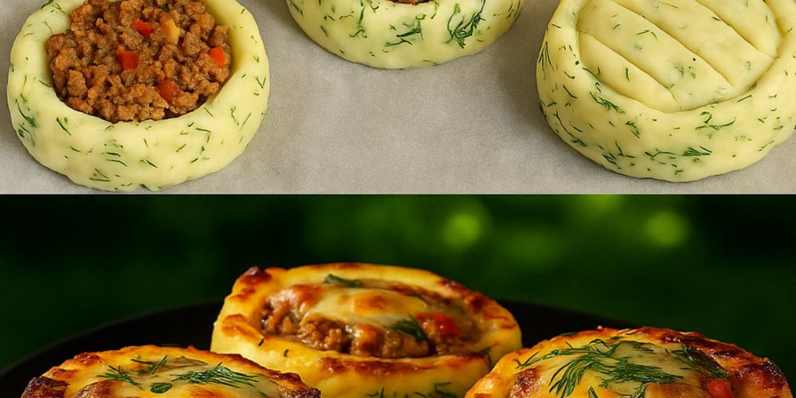 Gefüllte Kartoffelpüree-Nester – Schritt-für-Schritt-Anleitung