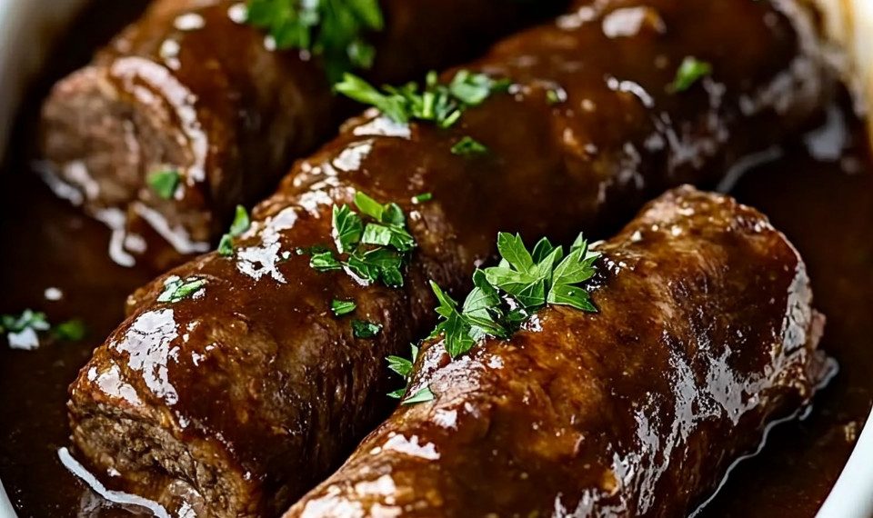 Klassische Rinderrouladen aus dem Ofen